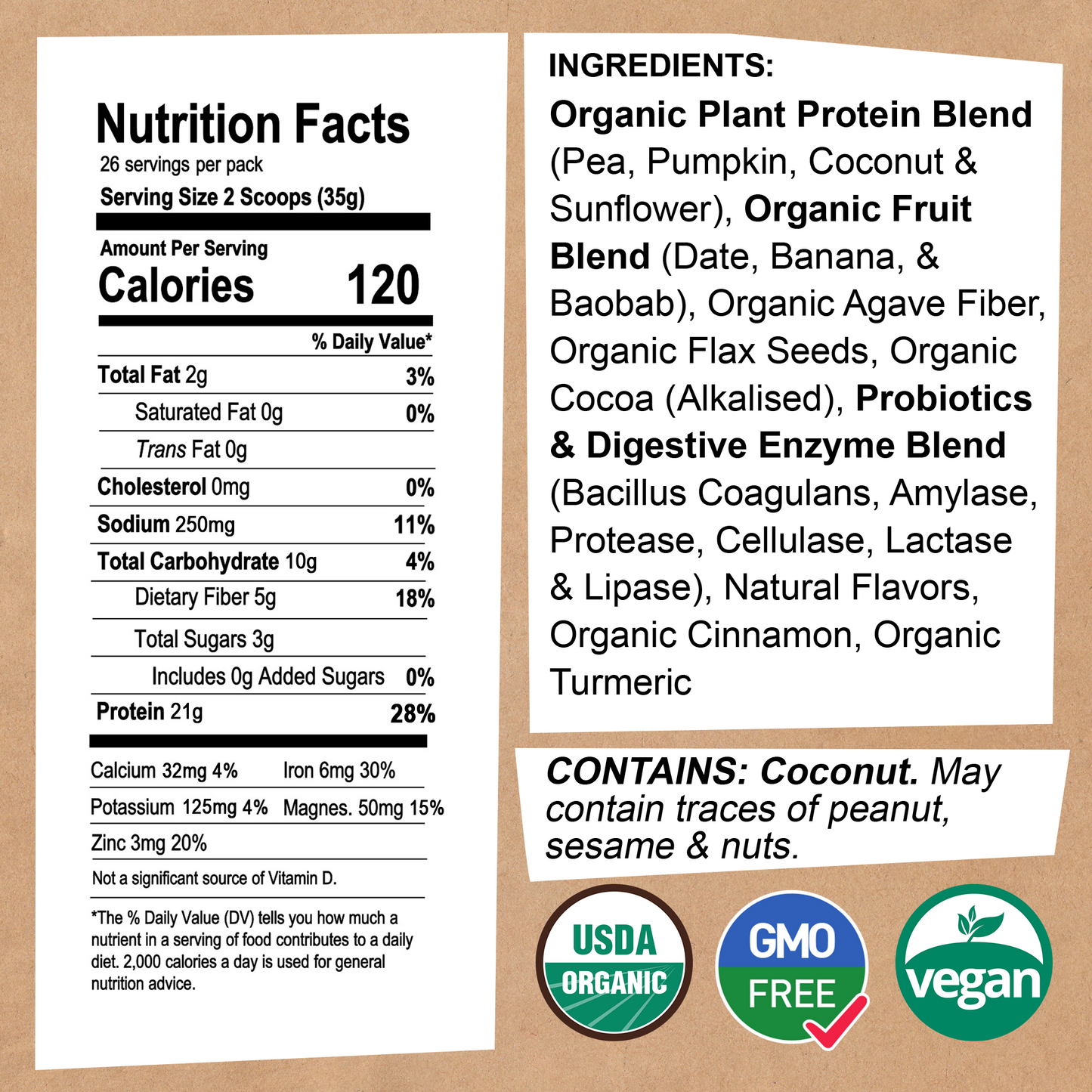 EarthChimp Organic Vegan Protein Powder