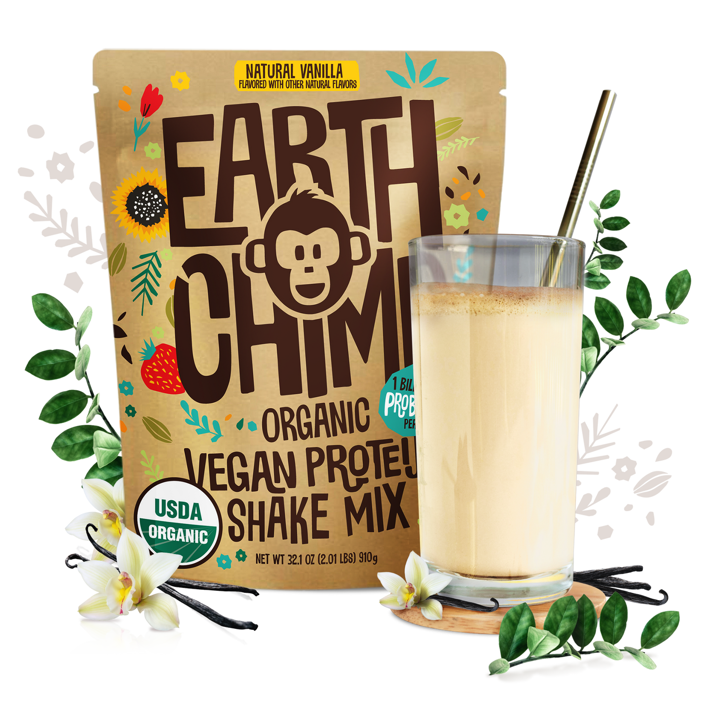 EarthChimp Organic Vegan Protein Powder